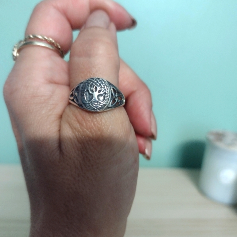 NWOT Sterling Silver Celtic Tree Of Life Ring